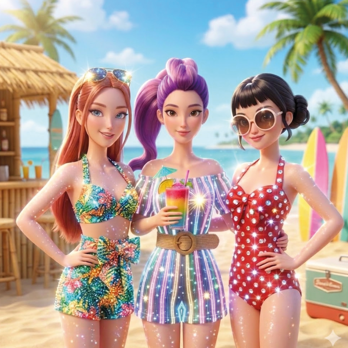 LAS K-POP EN LA PLAYA