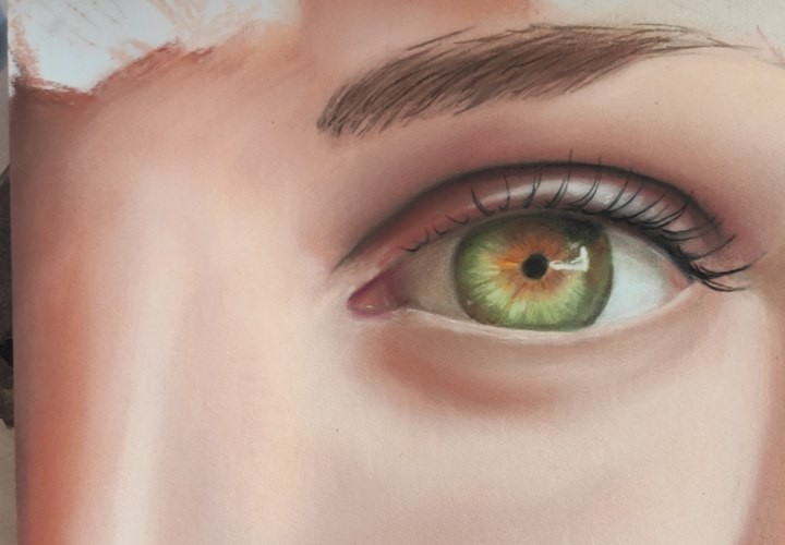 ojo en pastel