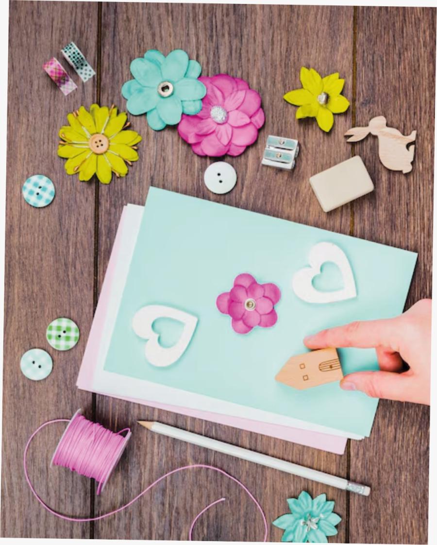 manos realizando manualidades de flores